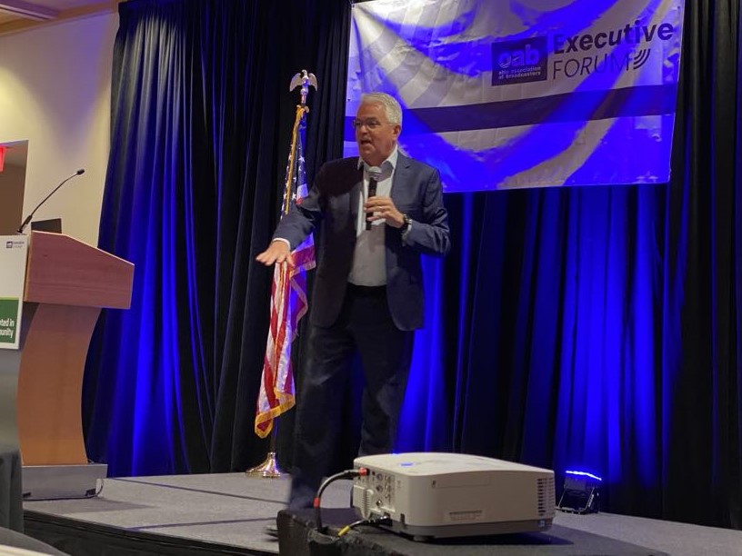 OhioBroadcaster's tweet image. Wrapping up our Executive Forum with a final set of sessions: Mike Hulvey of @your_RAB on localism, Patrick Cross of @BrooksPierceLaw & Jimmy Wolf of the Statehouse Impact Group with a regulatory update, and @nabtweets's Ray Quiñones closing the day with a Washington update!