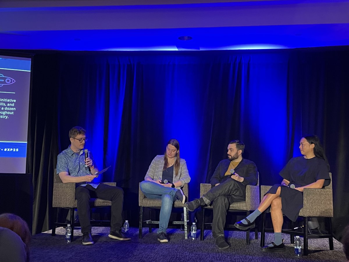 And a special shoutout to IO’s ISB committee 🚀

Agusia (Agnieszka) Krzywinska, Trang Nguyen, <a href="/GameDevRyan/">Who?</a> and <a href="/tonyhowardarias/">tony howard-arias:slay the princess/scarlet hollow</a> delivered a candid and insightful discussion about balancing the business and creative needs of an indie studio 🎨🧳

#XPGAMESUMMIT #XP25