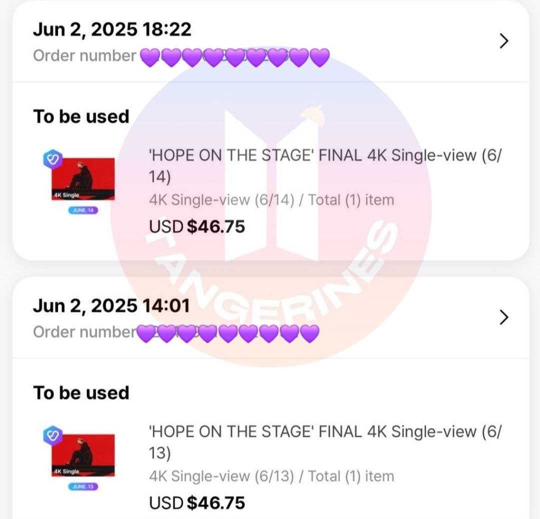 TRANSMITIREMOS Y GRABAREMOS EN VIVO LOS 2 DÍAS DEL FINAL DEL TOUR DE J-HOPE

 HOPE ON THE STAGE FINAL
Día 1 y Día 2 – COMPLETOS

• Estaremos avisando sobre cómo se organizará la transmisión y demás.

🔗:t.me/TangerinesOfBTS

#HOPE_ON_THE_STAGE_TOUR 
#JHOPE