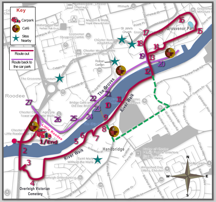 BasedInChurton's tweet image. A year ago I first did a super circular along the south bank of the Dee, crossing on the lovely 1923 suspension bridge, and returning via the Grosvenor park and the Chester river promenade. I've just got around to writing it up with all the key sights: wp.me/pcZwQK-7BG