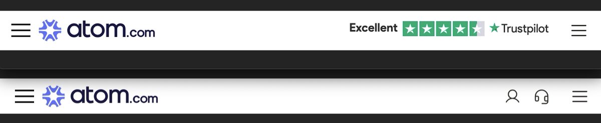 Hi <a href="/atomHQ/">Atom.com</a>,

I noticed that premium listings show the Trustpilot score at the top of the page, but standard listings don’t.

Is this difference intentional, or is there another reason behind it?