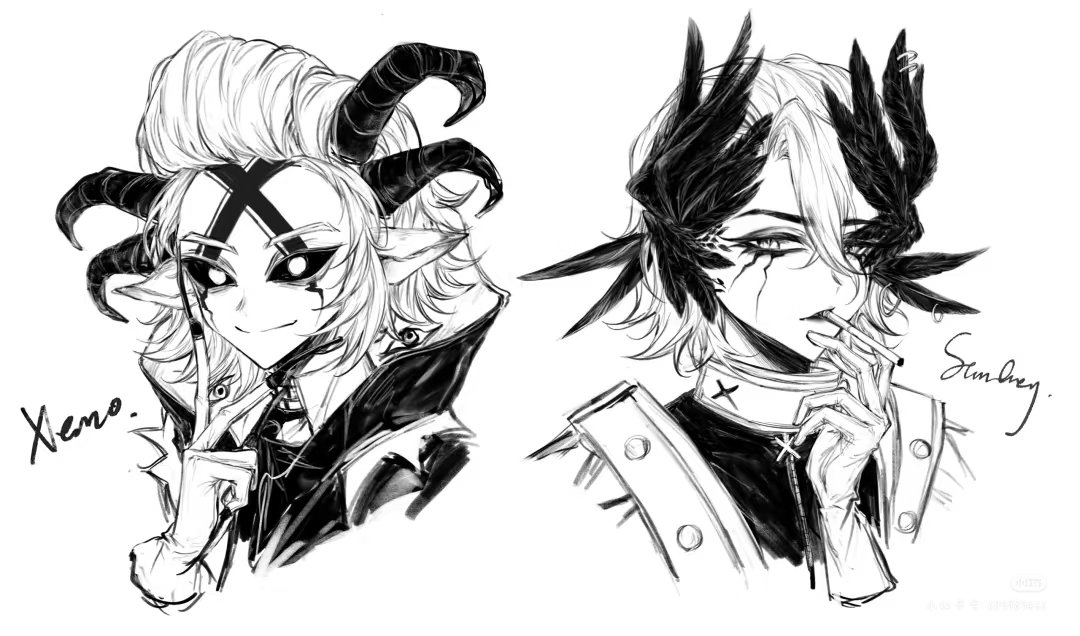 shiyuyan7221's tweet image. #StanXeno #スタゼノ 🚬❌
画的一位老师的设定