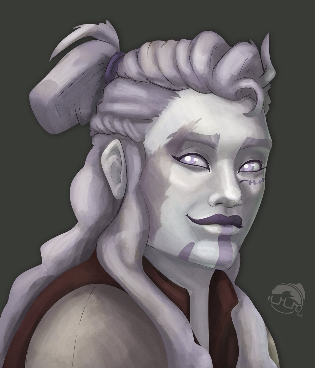 thecreatink's tweet photo. I’ve been practicing my art lately and noticed a huge leap! So I decided to go back and redraw one of my MANY DnD characters, and boy am I happy with how they turned out. https://t.co/kRMAYeRAFD