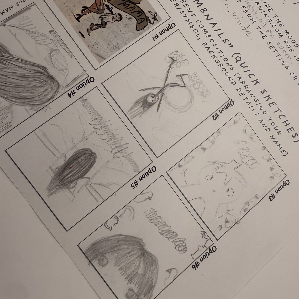mslowpaz's tweet photo. Check out some of the awesome book cover sketches from our @MacArthur_AISD @NimitzHS_AISD @AldineAEA illustrators!   #NoNieqaRamos #AEAWritingCamp25 #AldineImpact @GomezTempleton @NewmanKaileigh https://t.co/Q303ypWHbm