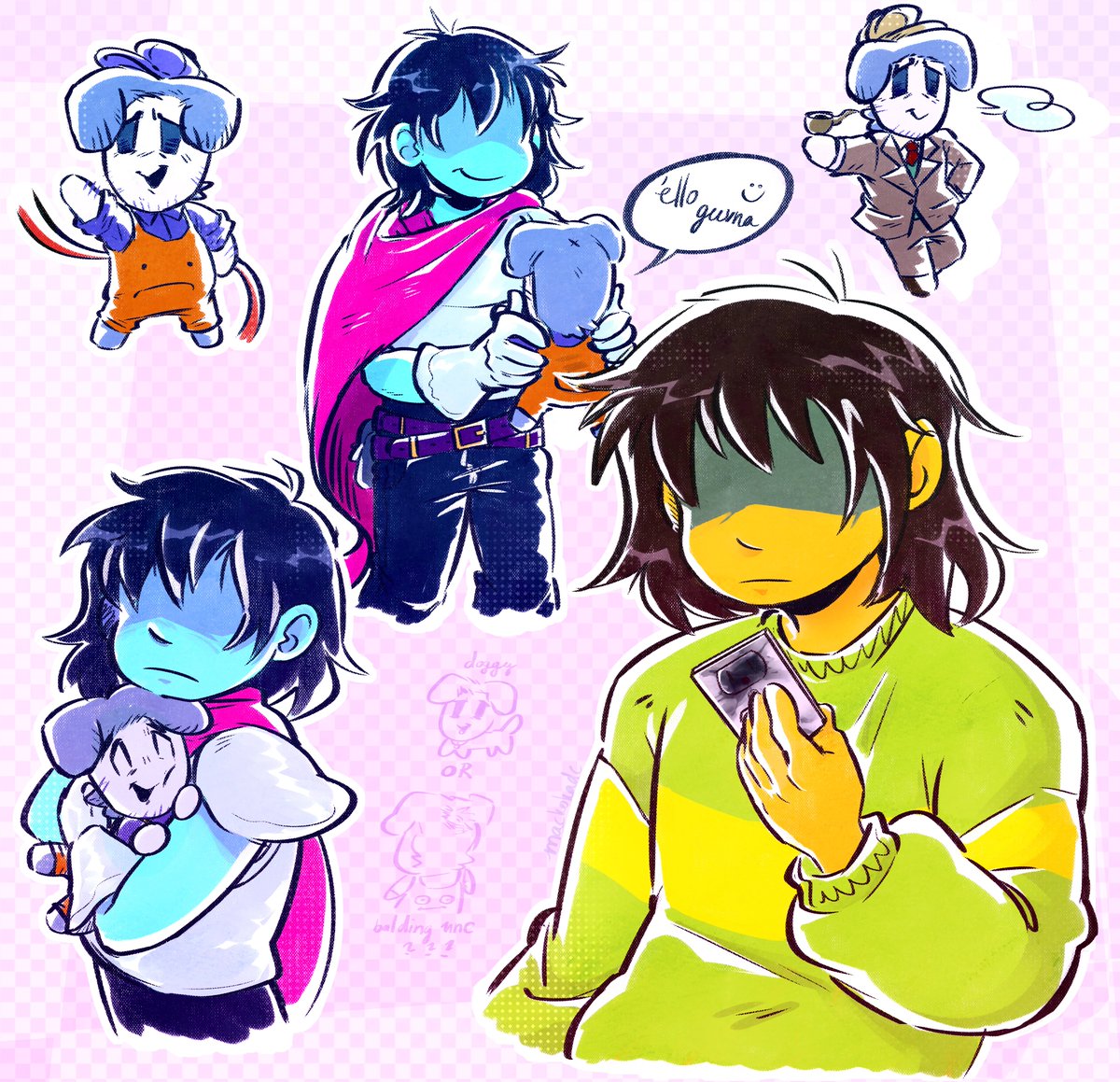 mackokade's tweet image. #deltarune #deltarunechapter3 #ramb