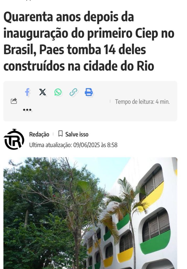 brizoloes's tweet photo. Pelo TOMBAMENTO de TODOS os CIEPs do Rio! https://t.co/232CxjalLf