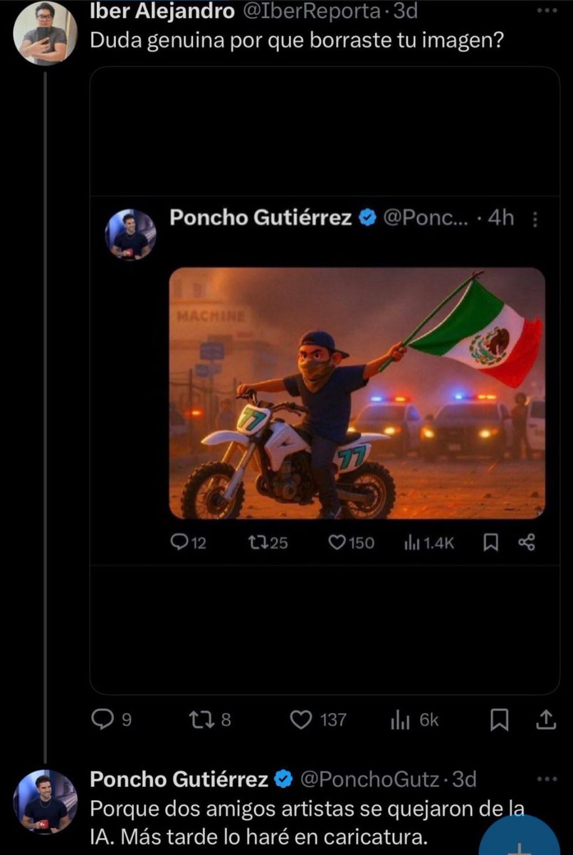 Gloria Alfa y Omega (@glodejo07) on Twitter photo Oye <a href="/PonchoGutz/">Poncho Gutiérrez</a> ¿entonces ya no vas a subir la caricatura?
¿Es por miedo a que <a href="/ChrisLandauUSA/">Christopher Landau</a> te cancele tu visa? Oye <a href="/PonchoGutz/">Poncho Gutiérrez</a> ¿entonces ya no vas a subir la caricatura?
¿Es por miedo a que <a href="/ChrisLandauUSA/">Christopher Landau</a> te cancele tu visa?