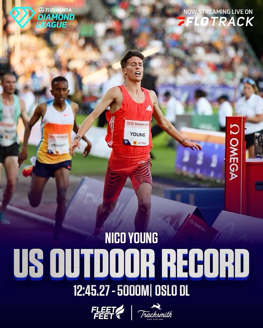 FloTrack (@flotrack) on Twitter photo FOREVER YOUNG! ๐๐บ๐ธ
Nico Young wins the Menโs 5000m in Oslo with a blistering run of 12:45.27.
American Graham Blanks runs a Top-10 12:48.20.
#DiamondLeague coverage presented by <a href="/fleetfeet/">Kathryn Burke</a> and <a href="/tracksmith/">Tracksmith</a>
#OsloDL
๐ธ <a href="/janfigueroa07/">Jan Figueroa ๐ต๐ท</a> FOREVER YOUNG! ๐๐บ๐ธ
Nico Young wins the Menโs 5000m in Oslo with a blistering run of 12:45.27.
American Graham Blanks runs a Top-10 12:48.20.
#DiamondLeague coverage presented by <a href="/fleetfeet/">Kathryn Burke</a> and <a href="/tracksmith/">Tracksmith</a>
#OsloDL
๐ธ <a href="/janfigueroa07/">Jan Figueroa ๐ต๐ท</a>