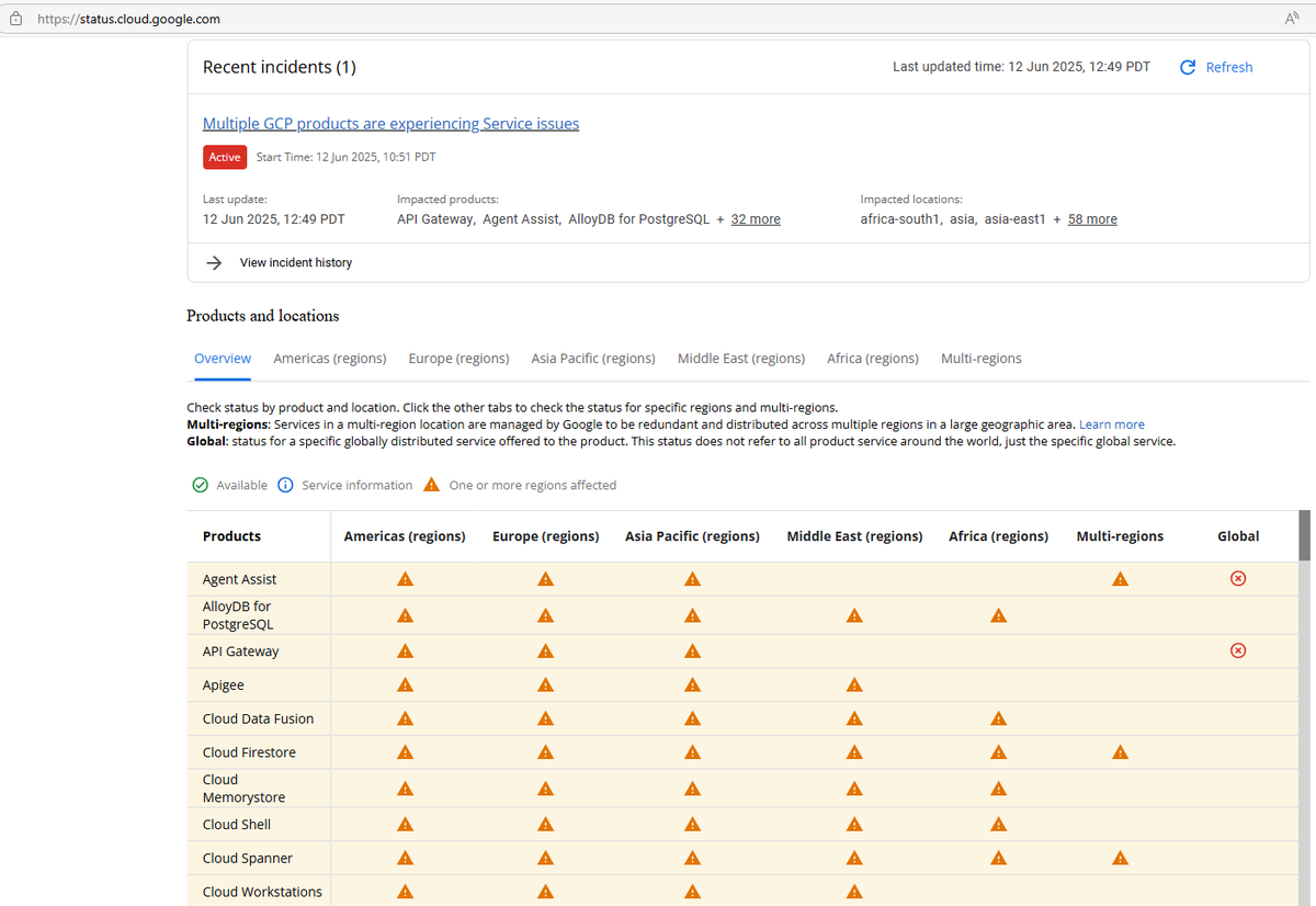 🚨 <a href="/Google/">Google</a>'s having a global identity crisis! 

Still NO ETA for full-service recovery.