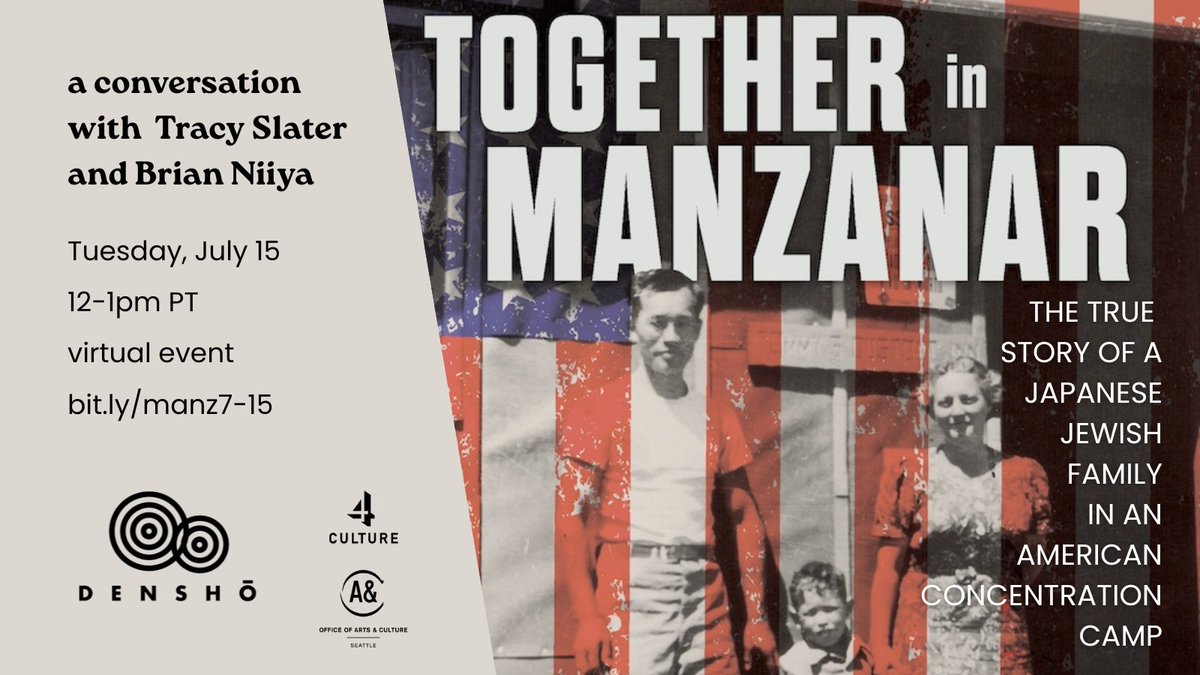 Densho (@denshoproject) on Twitter photo Join us on 7/15 for a conversation with
<a href="/fourstories/">Tracy Slater</a> about her new book, Together in Manzanar, which tells the true story of labor and antifascist activists Elaine & Karl Yoneda as they navigate the painful choices and upheavals of WWII incarceration: densho.org/events/togethe… Join us on 7/15 for a conversation with
<a href="/fourstories/">Tracy Slater</a> about her new book, Together in Manzanar, which tells the true story of labor and antifascist activists Elaine & Karl Yoneda as they navigate the painful choices and upheavals of WWII incarceration: densho.org/events/togethe…