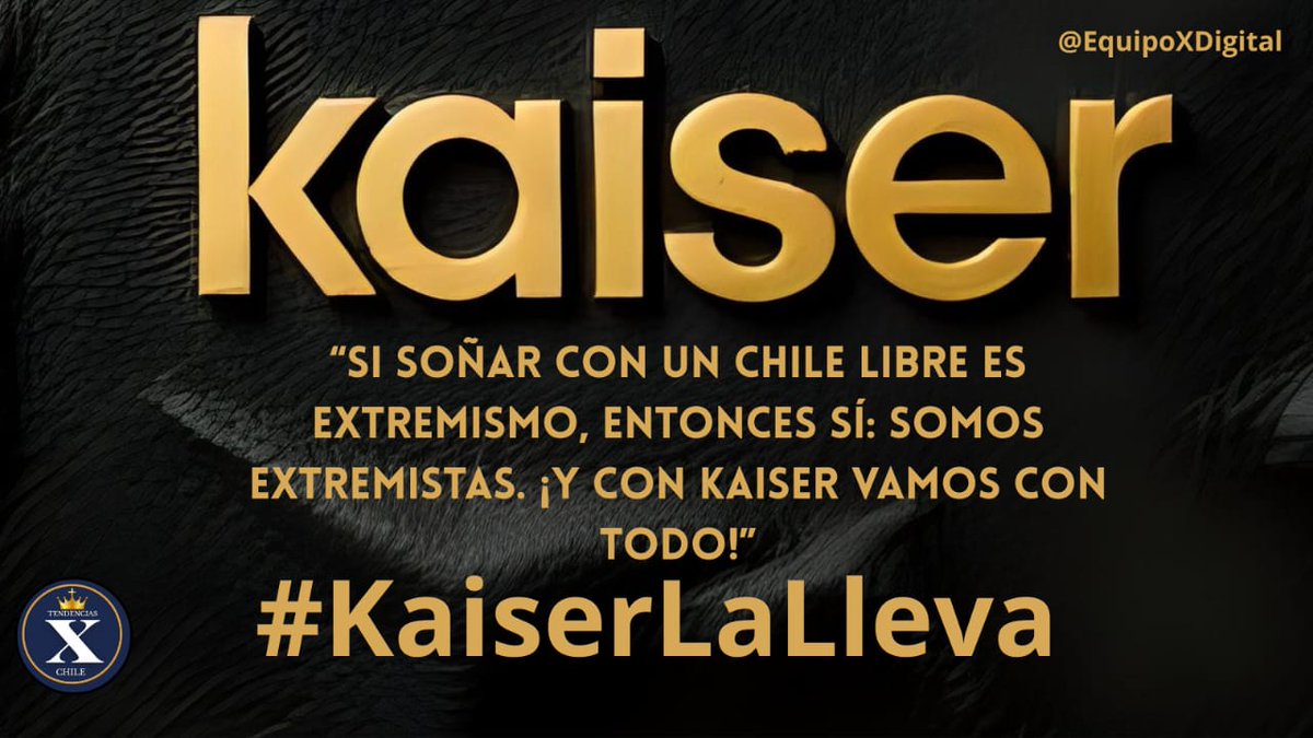 EquipoXTendencias (@equipoxdigital) on Twitter photo 💼🧠 Johannes Kaiser representa una política distinta: sin dobleces, sin mentiras y sin cobardía. 🇨🇱🔥 #EsKaiser
<a href="/FranciscaMorris/">Francisca Morrison</a> <a href="/valemouka/">Abuelita Pita</a> <a href="/Carmen_E_muller/">carmen muller</a> <a href="/CiudadanZero/">CiudadanoZero</a> <a href="/PilarOpazoL/">PILAR OPAZO 🇨🇱 🇩🇪 KAISER 2026</a> <a href="/GPerdonador/">Gatito_Perdonador</a> <a href="/cleovar/">Carmenluz Ovalle R.</a> <a href="/JavieraLusitana/">Javiera Lusitana Anticomunista</a> <a href="/IvanPauvif/">Iván Pauvif</a> <a href="/mepavez/">Ma Eliana Pavez</a> <a href="/ruiz74202/">Vane Ruiz</a> 💼🧠 Johannes Kaiser representa una política distinta: sin dobleces, sin mentiras y sin cobardía. 🇨🇱🔥 #EsKaiser
<a href="/FranciscaMorris/">Francisca Morrison</a> <a href="/valemouka/">Abuelita Pita</a> <a href="/Carmen_E_muller/">carmen muller</a> <a href="/CiudadanZero/">CiudadanoZero</a> <a href="/PilarOpazoL/">PILAR OPAZO 🇨🇱 🇩🇪 KAISER 2026</a> <a href="/GPerdonador/">Gatito_Perdonador</a> <a href="/cleovar/">Carmenluz Ovalle R.</a> <a href="/JavieraLusitana/">Javiera Lusitana Anticomunista</a> <a href="/IvanPauvif/">Iván Pauvif</a> <a href="/mepavez/">Ma Eliana Pavez</a> <a href="/ruiz74202/">Vane Ruiz</a>