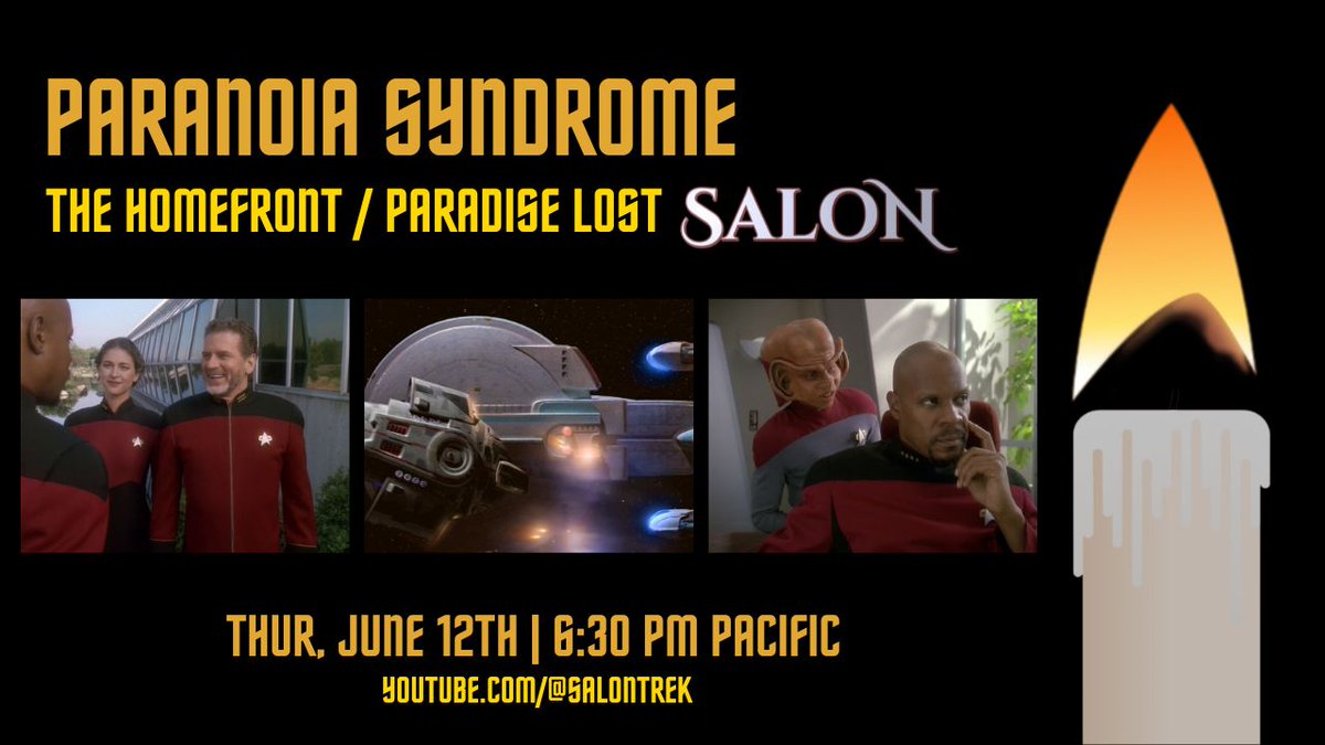 Tonight! 🕯️ 🖖 

6:30 pacific:
tintyurl.com/SalonJune12

#StarTrek #DeepSpaceNine