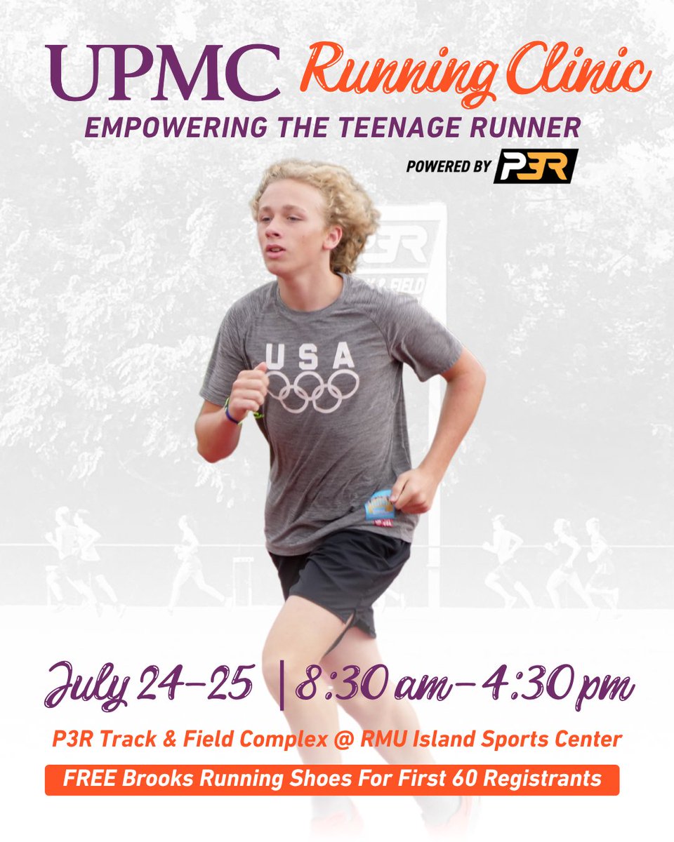 WPIAL (@wpial7) on Twitter photo The <a href="/RUNVarsityP3R/">RUN Varsity</a> Summer Run Series is a way for middle and high-school-aged athletes to stay motivated, meet new people, & train in new ways this summer. This series consists of two free events & a two-day running clinic.
Swipe to Learn More. Register: bit.ly/runseries2025 The <a href="/RUNVarsityP3R/">RUN Varsity</a> Summer Run Series is a way for middle and high-school-aged athletes to stay motivated, meet new people, & train in new ways this summer. This series consists of two free events & a two-day running clinic.
Swipe to Learn More. Register: bit.ly/runseries2025