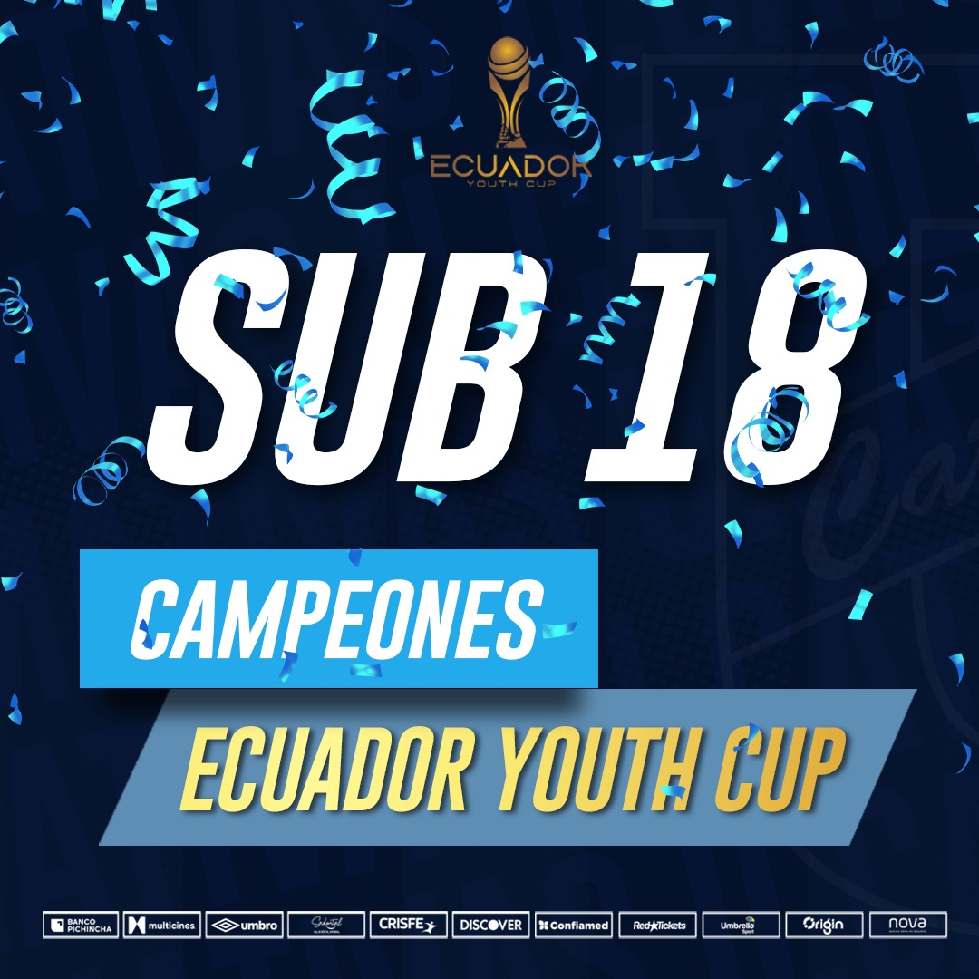 UCformativasec's tweet image. Sub 1️⃣8️⃣

Somooooooooooos Campeones de la #EYC 🥳🏆

Victoria 0️⃣-2️⃣ 🆚️ Aucas

Gran torneo y nivel de nuestros guerreros, gracias @Aucas45 por la organización y el partidazo final 

¡Vamos por más Cammaratas! 🔵⚪️

#FamiliaCammarata 
#TodosPorCatólica 
#FormativasUCatólica