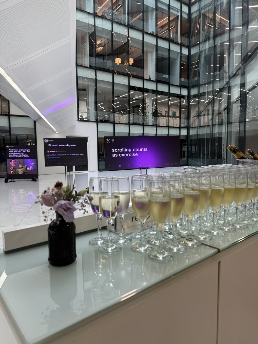 We love an event day. Let’s do this <a href="/XUK/">X UK</a> 🥂🇬🇧