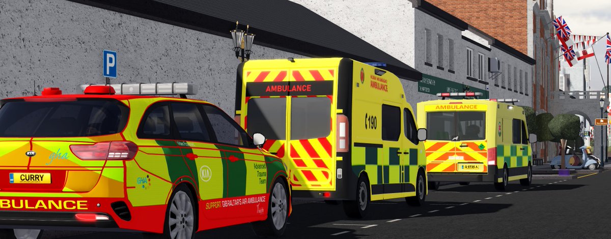 🚑| Crew from the Gibraltar Ambulance Service had a very busy evening ahead of them today.