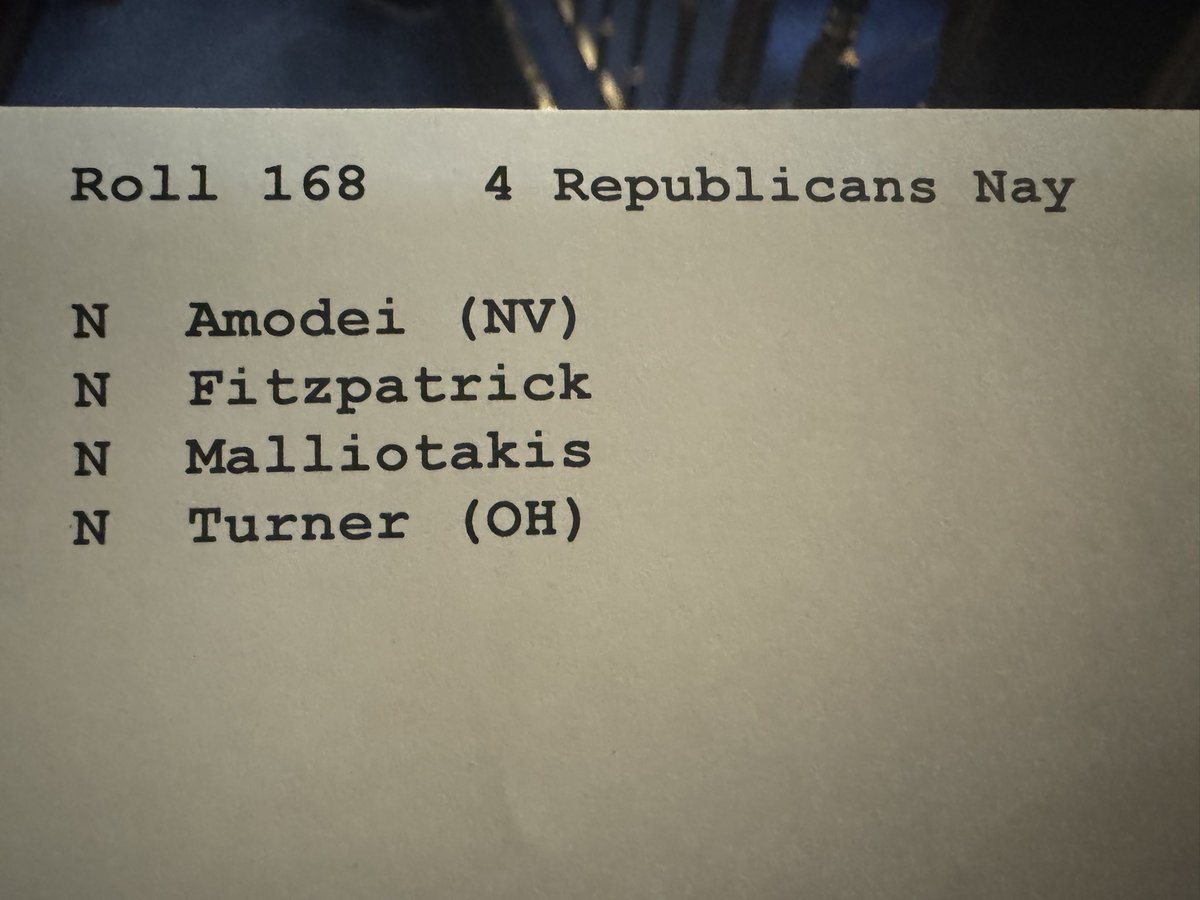 Thomas Massie (@repthomasmassie) on Twitter photo These are the Republicans who voted against the DOGE cuts. These are the Republicans who voted against the DOGE cuts.