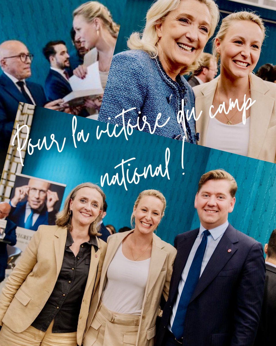 Avec <a href="/MarionMarechal/">Marion Maréchal</a> et <a href="/ID_Libertes/">Identité Libertés</a> et nos alliés du <a href="/RNational_off/">Rassemblement National</a> et <a href="/partiudr/">UDR</a>, nous œuvrons chaque jour pour faire gagner le camp national ! 🇫🇷

👉 Une droite forte, enracinée et unie pour faire de nouveau gagner la France ! 💪💪🔥🔥🇫🇷🇫🇷

#AvecMarion