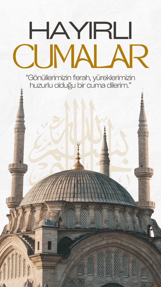 Hayırların kapısını aralayacak, duaların kabul olacağı bir Cuma olsun. Hayırlı Cumalar.