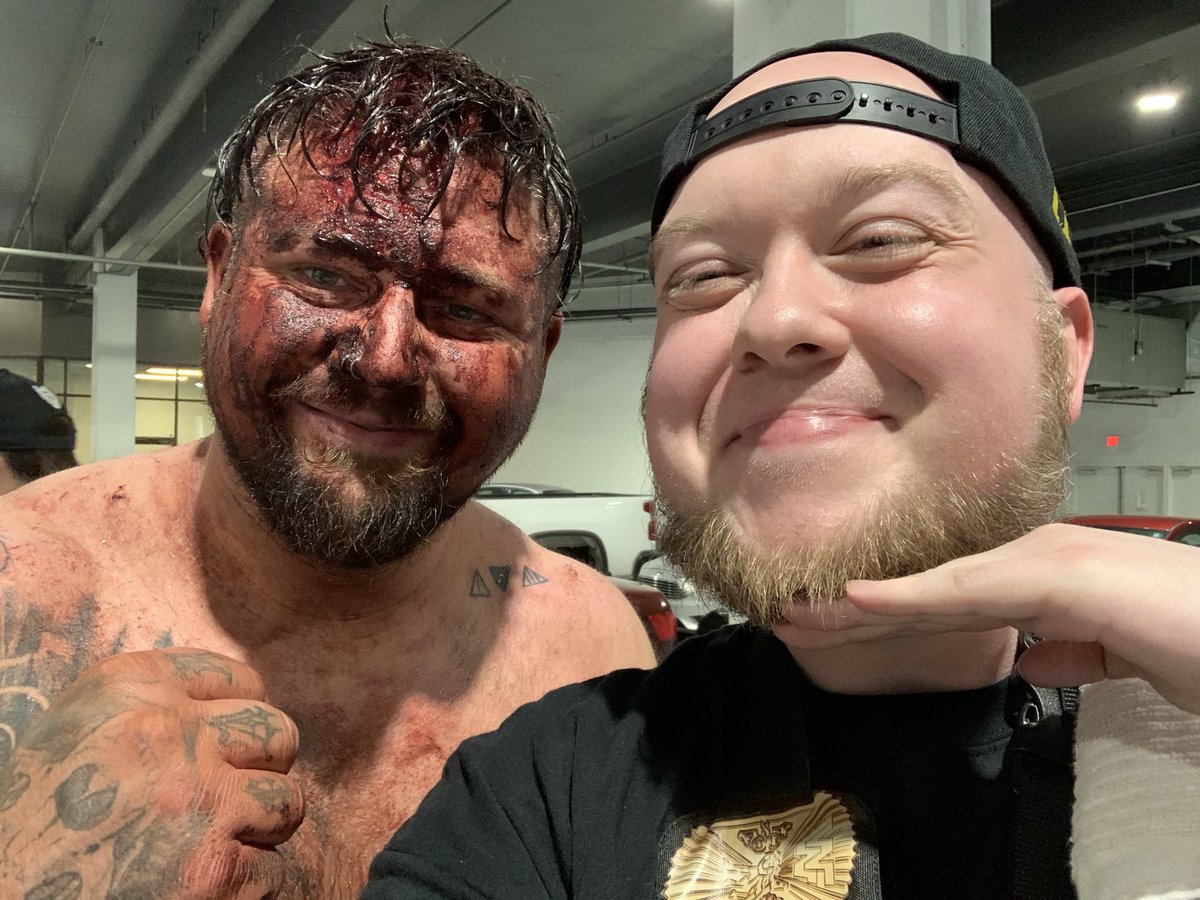 nickmaniwa's tweet photo. After my mom, pro wrestling was the next love of my life. I’ve loved this ish for damn near 37 years. From the hallowed halls of the Louisville Gardens &amp; hangin with Uncle Jeff to hangin w/ #GCWToSX winner @BulldozerGCW &amp; #GCWCoS4 standout @bearbronsonBC. Til the wheels fall off! https://t.co/5oJwZH9oHJ