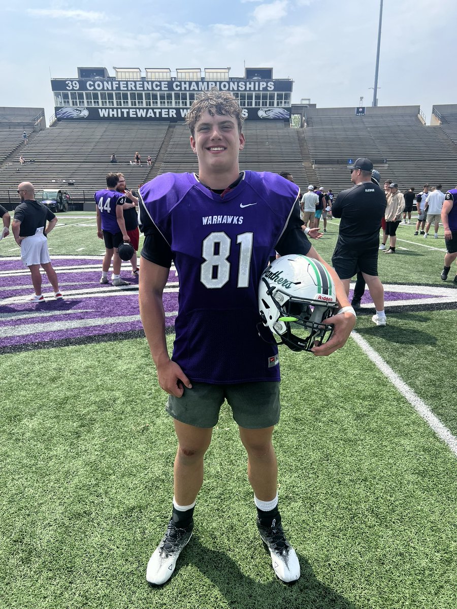 Mark Johnson (@mj_nfldraft) on Twitter photo Great day for Greendale DE Deacon Ward 📈📈
- 6’4” 227 lbs at check-in
- Explosive first step and acceleration out of changes of direction
- Showed a consistently good use of leverage in board drill
- Really opened his bag to win rep after rep in 1v1s Great day for Greendale DE Deacon Ward 📈📈
- 6’4” 227 lbs at check-in
- Explosive first step and acceleration out of changes of direction
- Showed a consistently good use of leverage in board drill
- Really opened his bag to win rep after rep in 1v1s