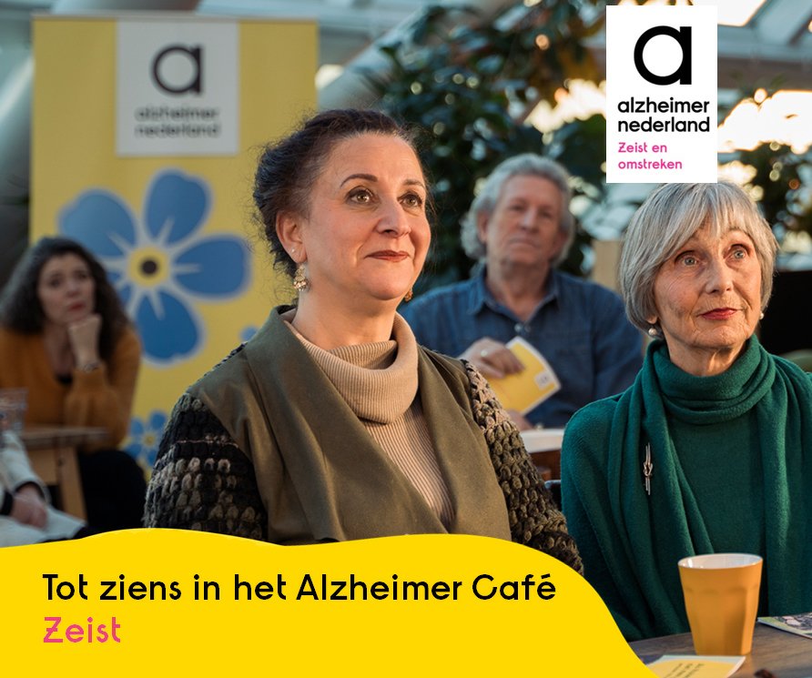 𝗗𝗶𝗻𝘀𝗱𝗮𝗴 𝟭𝟳 𝗷𝘂𝗻𝗶 𝗶𝘀 𝗲𝗿 𝗲𝗲𝗻 𝗔𝗹𝘇𝗵𝗲𝗶𝗺𝗲𝗿 𝗖𝗮𝗳𝗲 𝗶𝗻 𝗭𝗲𝗶𝘀𝘁
Het thema op deze bijeenkomst is 'Verlies en rouw'.
Een ieder is van harte welkom deze avond bij te wonen. Meer informatie alzheimer-nederland.nl/regios/zeist-e…