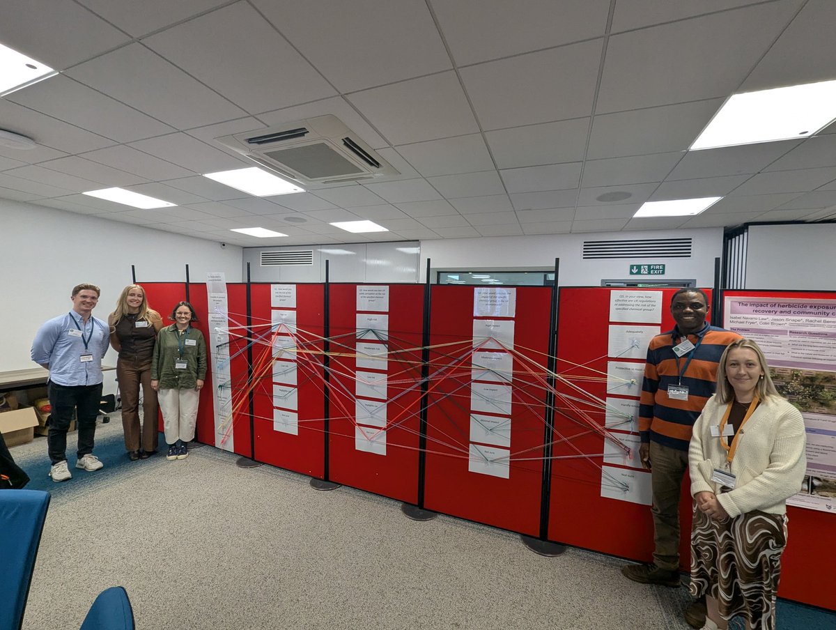 AlistairBoxall's tweet image. A fantastic second day of the @ECORISC_CDT conference. There were some great talks on rethinking environmental risk and a fun interactive living wall activity.