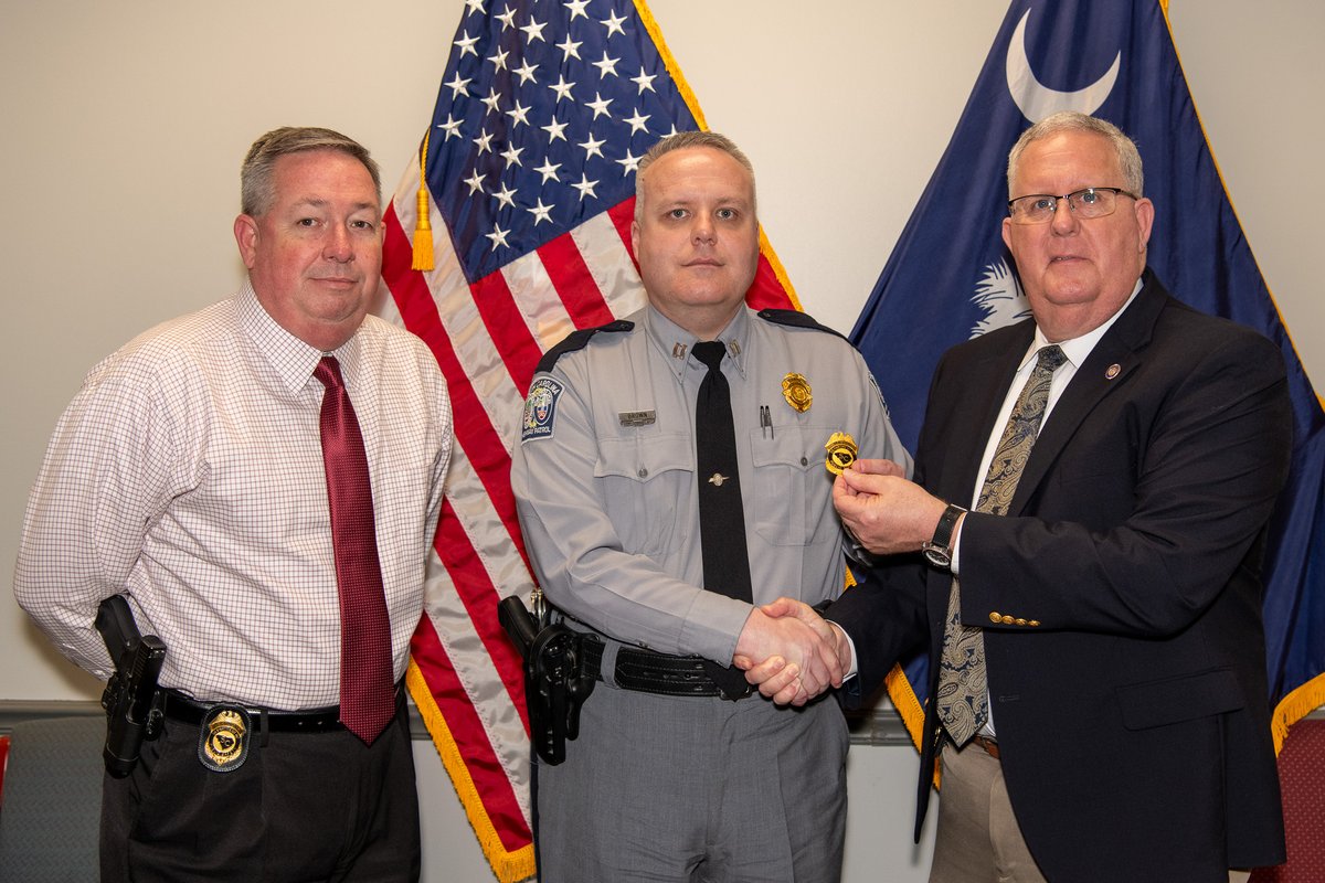 New Commander Announced For South Carolina Highway Patrol Troop 3, As Current Commander Promoted To Major At DPS
-----
The South Carolina Department of Public Safety has promoted Justin E. Rogers to serve as Commander of Troop 3 for the South Carolina Highway Patrol. Troop 3