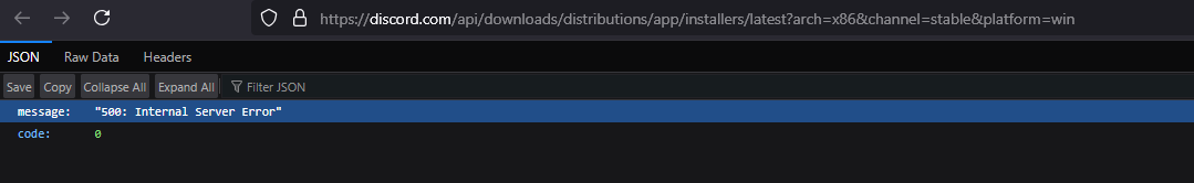 calmasaurus's tweet photo. @discord So. I am trying to download discord from https://t.co/izJOrXrcBl and get this... https://t.co/j5kuTuVjeo