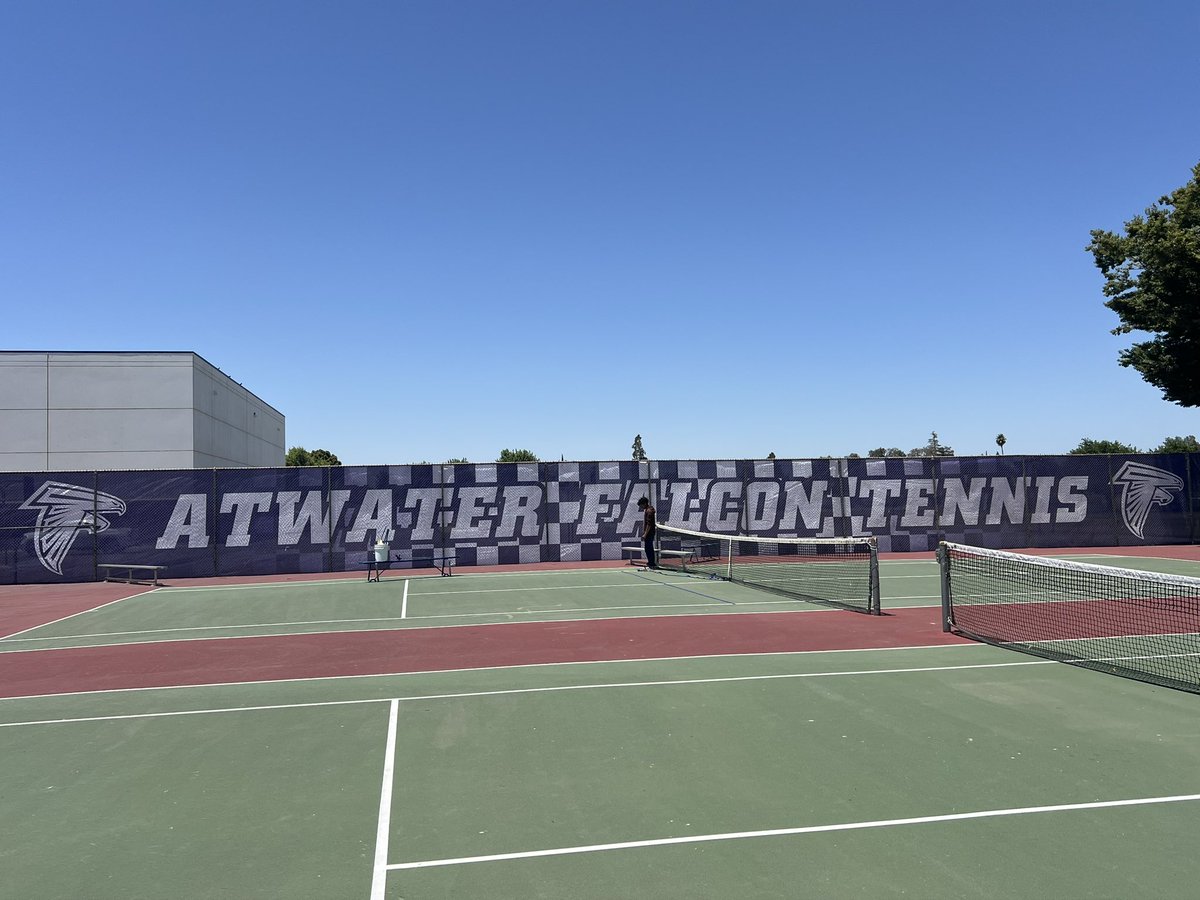 Check out our new addition to the AHS Tennis courts!! 💙🤍

#WeAreAtwater🟦⬜️