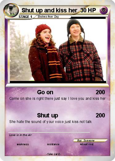pokemoncardsbot's tweet photo. Shut up and kiss her https://t.co/WnetFnFbd8