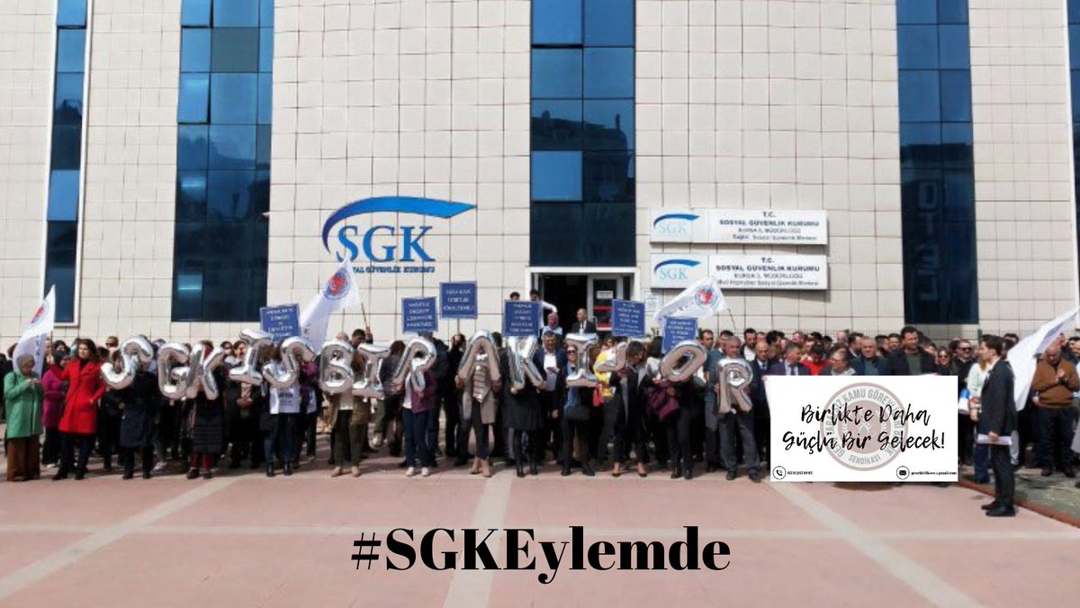 Açın bakın yetkili sendika başkanının paylaşımlarına.

Dertleri dertlerimiz değil, Sosyal Güvenlik Tazminatı vs değil,

Tek istekleri, "Dayanışma Tazminatı" adı altında kendilerine üye olmayanlardan aidat almak.

Uzmanlık, Tazminat vb. birlik olursak uzak değil!

#SGKEylemde