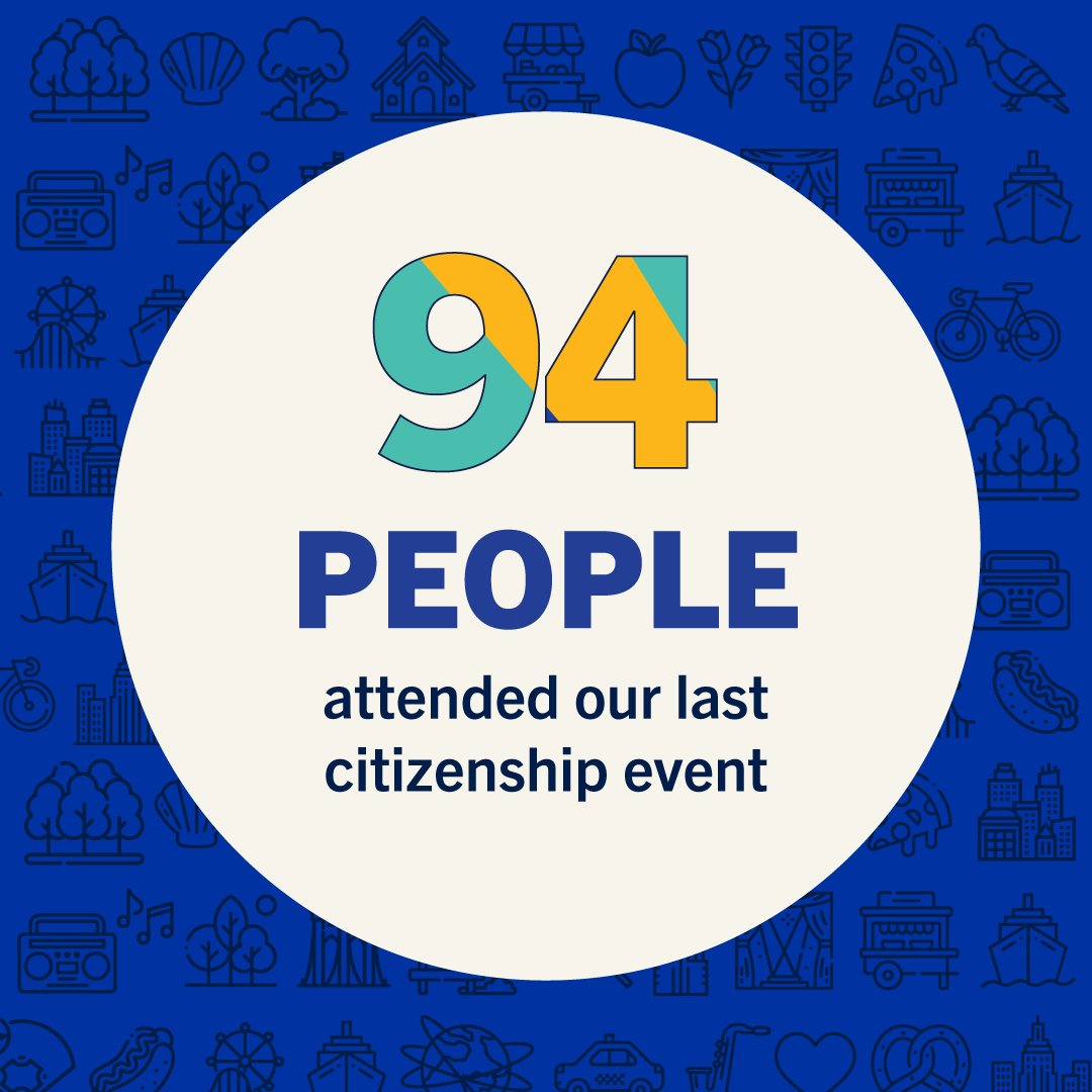 CUNYCitizenship's tweet image. Last Saturday, 94 permanent residents attended our citizenship event in Brooklyn! Thanks to NYC Council Members @CMAlexaAviles and Justin Brannan for partnering with us. #OpportunitiesAwait
