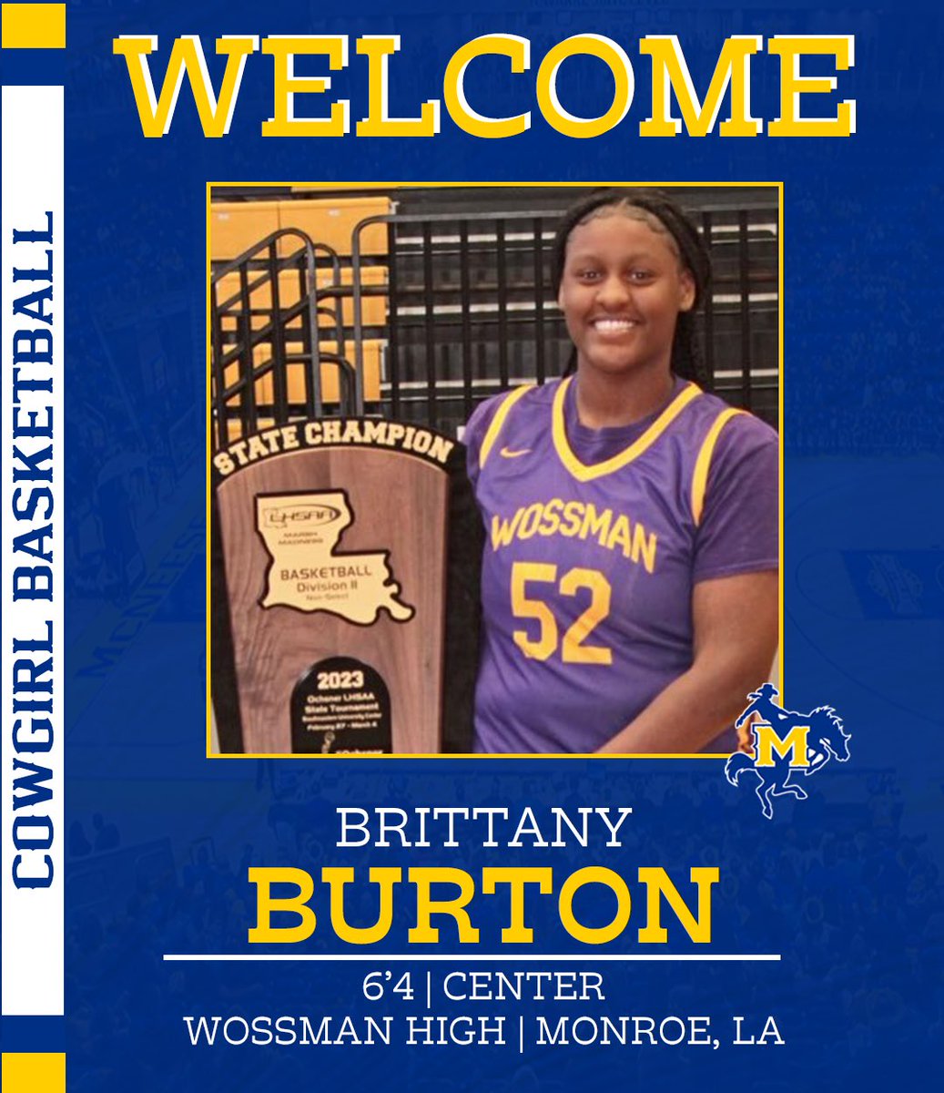 McNeeseWBB's tweet image. Signed ✍️

Welcome to Lake Chuck Brittany 🤠

#GeauxPokes