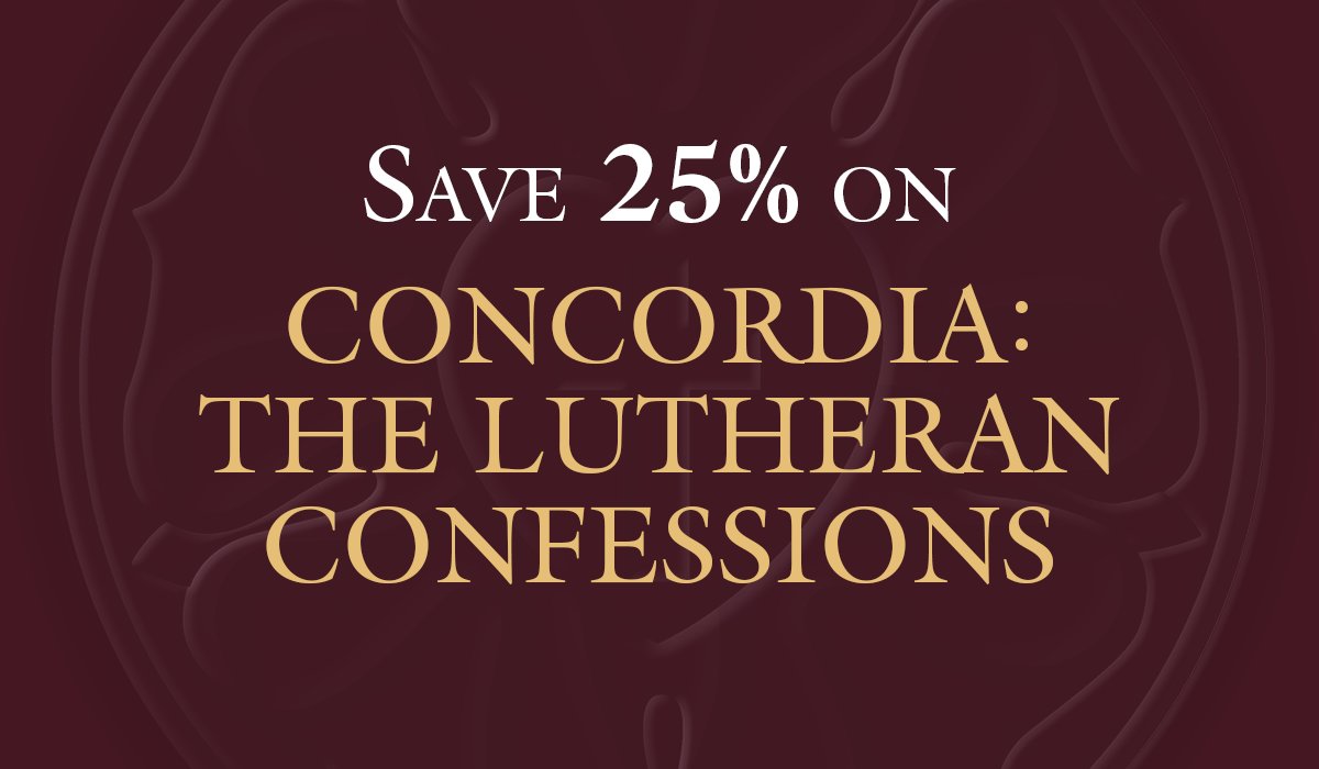 This sale ends in less than two weeks! Use code CONFESS25 at checkout to save on select editions of Concordia: The Lutheran Confessions. myc.ph/45l7OF1