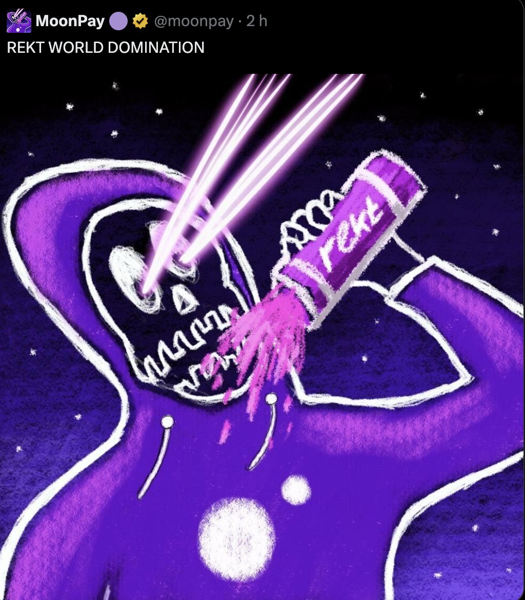 ok ok… what’s happening today?!

$REKT is spreading like wildfire on X!
Now live on Solana via <a href="/JupiterExchange/">Jupiter (🐱, 🐐)</a> , <a href="/MeteoraAG/">Meteora</a> , <a href="/moonpay/">MoonPay 🟣</a>  AND <a href="/RugRadio/">Rug Radio</a> 

The volume? INSANE.
The new ATH? ABSURD.
The vibes? Pure REKT madness. ⚡🔥

<a href="/osf_rekt/">OSF</a> <a href="/rektdrinks/">Rekt Drinks</a> <a href="/RektCoin/">Rekt Coin</a> <a href="/iliketabz/">i like tabz</a>