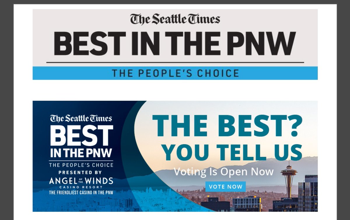 Calling all shopping and food lovers! 🛍️🍴Show some love to RTC by voting for us in the annual Best in the PNW contest by the Seattle Times. Join us in celebrating our favorite places, restaurants and local businesses. 💖 Cast your vote before June 27! ➡️ votethepnw.com