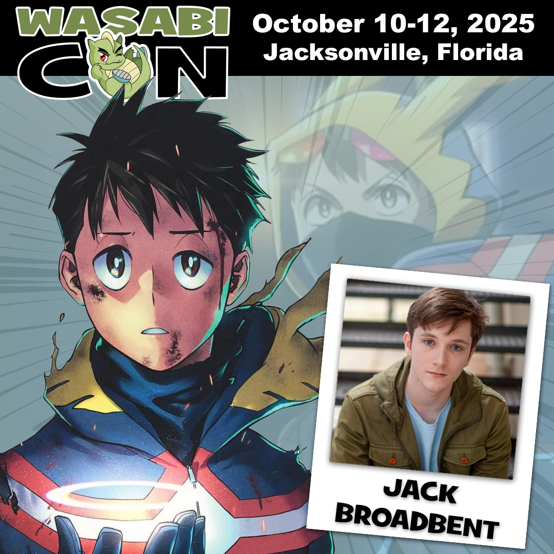 Don't call him The Cruller! 📣 WasabiCon welcomes Jack Broadbent aka Koichi Haimawari (The Crawler) from My Hero Academia: Vigilantes to his first ever Jacksonville appearance in October! 💪 Tickets on sale now. 👉 wasabiani.me/WJAX-tickets