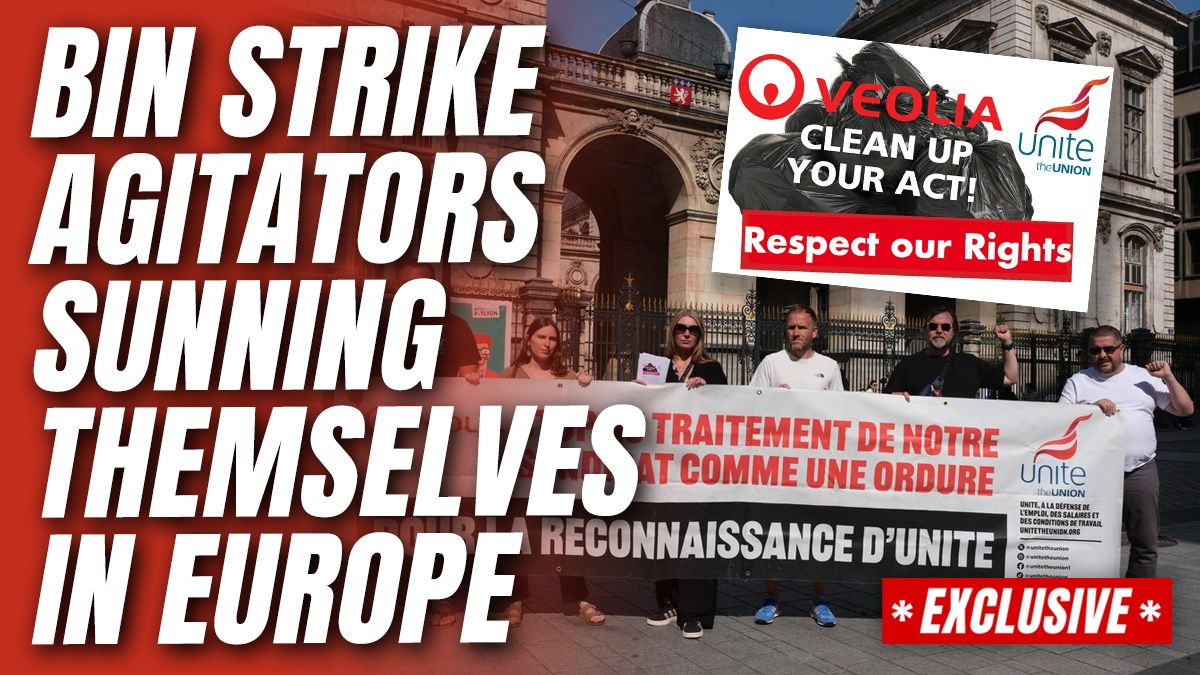 GuidoFawkes's tweet image. Unite Staff Jet Off to Cannes and Barcelona on ‘European Solidarity Tour’ order-order.com/2025/06/12/exc…