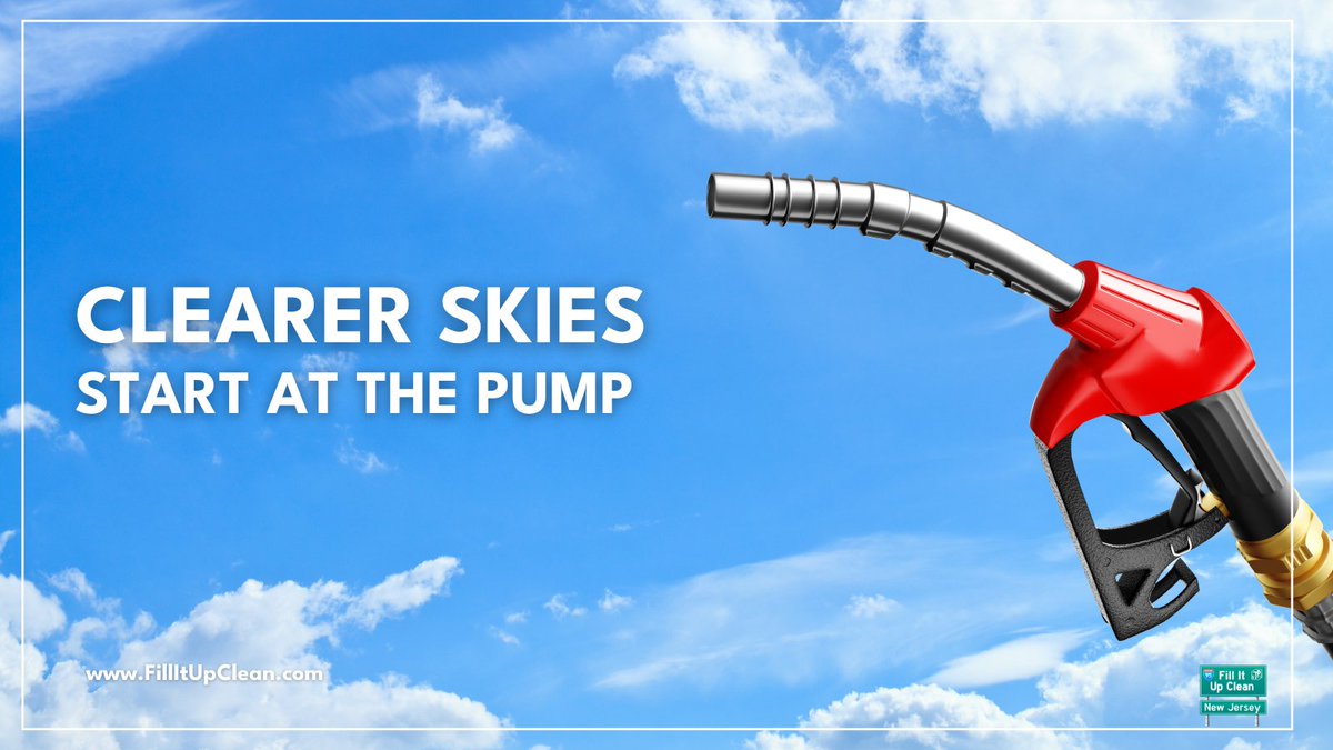 FillitUpCleanNJ's tweet image. Clearer skies start at the pump. Choose clean fuel made from local waste. Support a Clean Fuel Standard.
 #CleanAir #CleanFuels #MadeInNJ #CleanFuelStandard