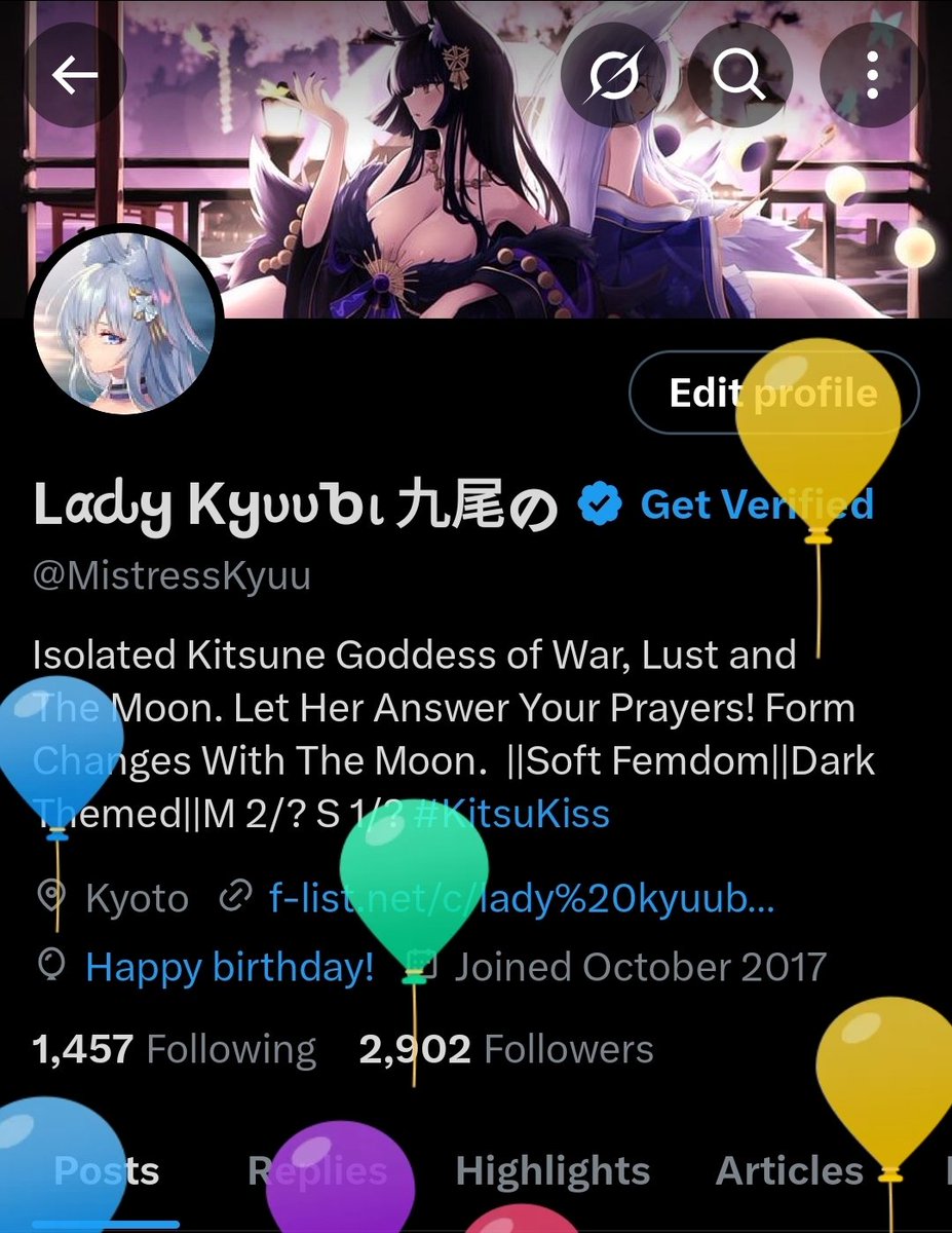 MistressKyuu's tweet photo. //This old foxo is now 29. Its been a good while and I thank everyone that has stuck around uwu https://t.co/DMQ41zEc1T