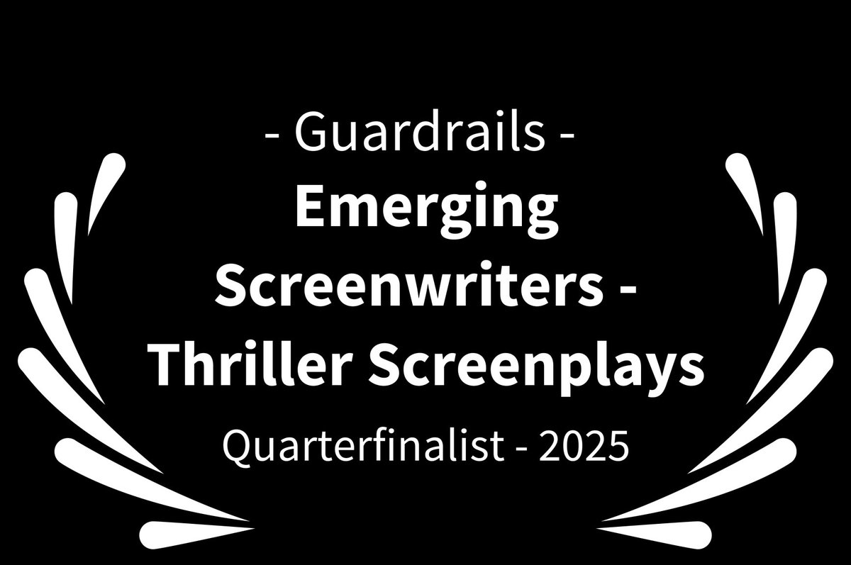 #scriptchat Super excited to share that -Guardrails- has been selected as a Quarterfinalist in this year's Emerging Screenwriters -THRILLER genre. This script is a true genre-bending story. I am proud that it stood out to the readers!
emergingscreenwriters.com/thriller-winne…
