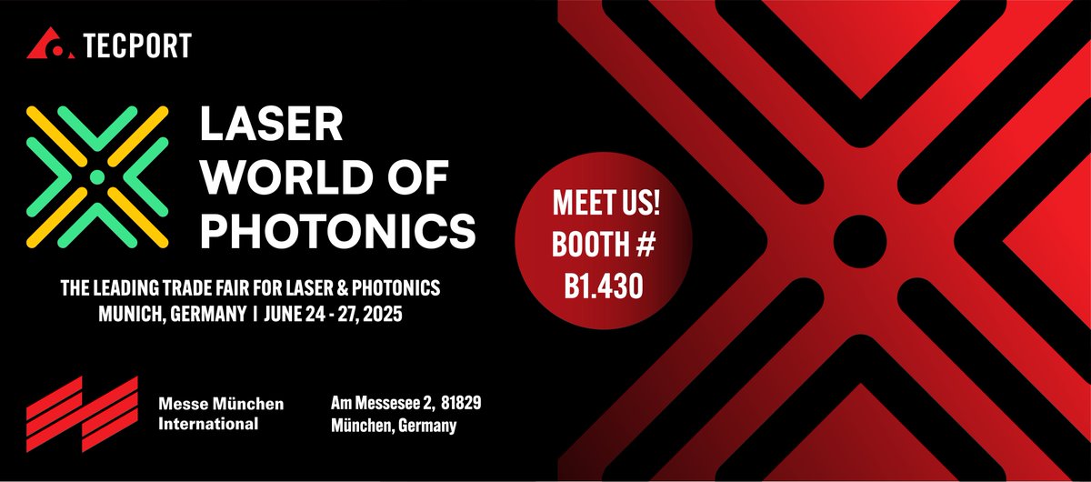 We’re excited to be heading back to Munich for #LaserWorldofPhotonics 2025 this month! 🇩🇪✨

Catch us at Booth # B1.430 as we showcase our latest innovations in thin film deposition technology and reconnect with global leaders across the photonics industry. 

See you there! 👋🌍