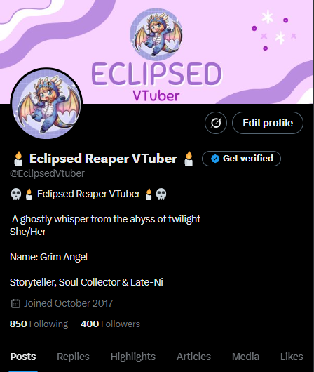 🕯 Eclipsed Reaper VTuber 🕯 (@EclipsedVtuber) / Posts / X