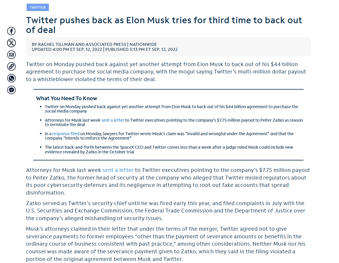 GordonJohnson19's tweet image. Wrong. He fought tooth-and-nail to get out of buying twitter via a massive lawsuit... and lost. You folks who claim he did this for "free speech" seem to also believe in unicorns &amp;amp; pots-of-gold at the end of rainbows. #stopit