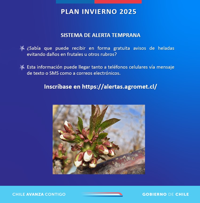🥶Se avecinan heladas desde la región de Valparaíso al Maule. Recuerde estas recomendaciones para el agro. <a href="/MinagriCL/">Ministerio de Agricultura de Chile 🇨🇱</a> <a href="/Sub_Agricultura/">Subsecretaría de Agricultura</a> <a href="/MinagriValpo/">Seremi de Agricultura Valparaíso</a> <a href="/MinagriRM/">Seremi Agricultura Metropolitana</a> <a href="/MinagriMaule/">Minagri Maule</a>