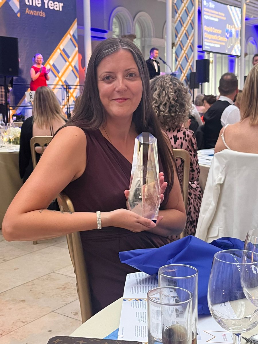 I did it! Clinical leadership award at #RCNScot awards. #BestofNursing 🎉