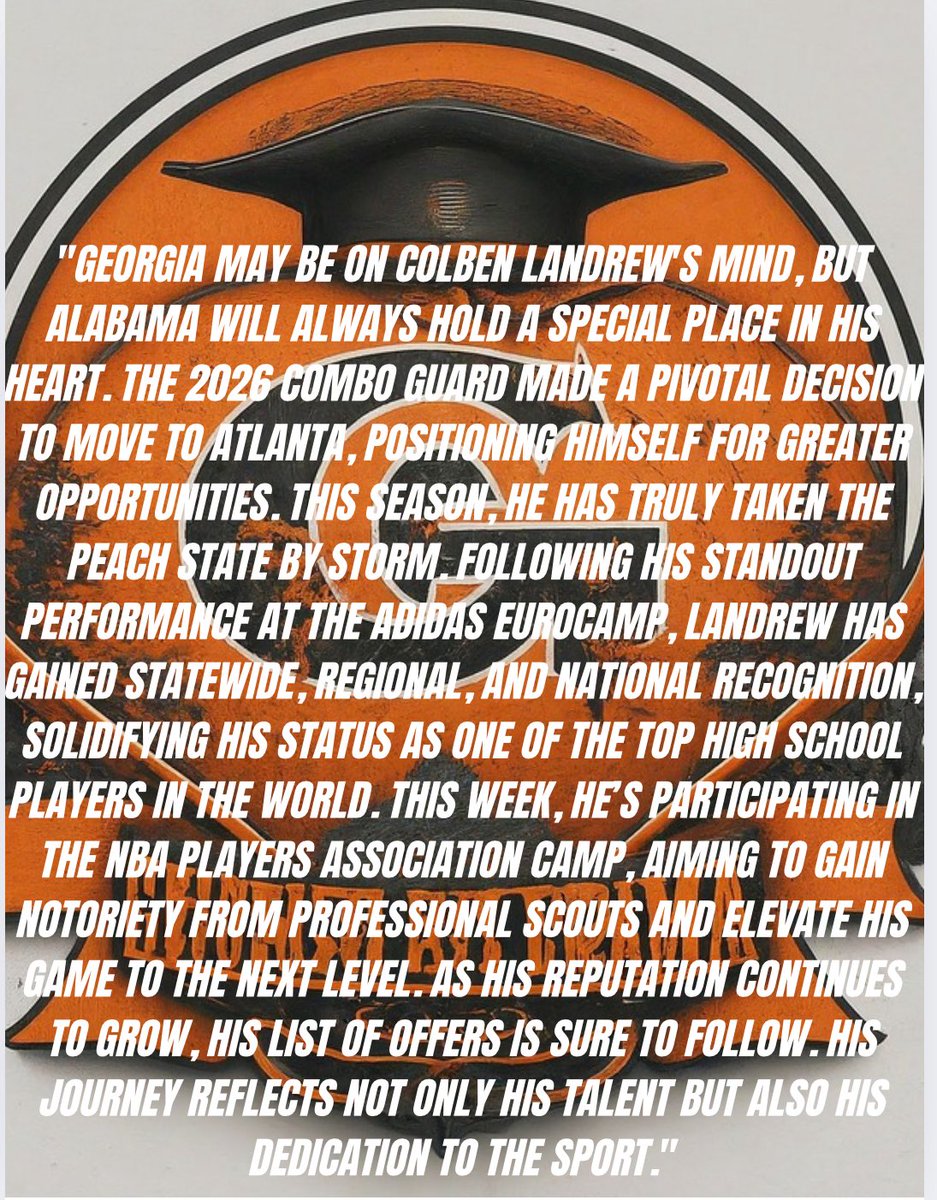 Georgia Boy Forged by Bama!! 2026 <a href="/colben_landrew/">Colben Landrew</a> is a name in the recruiting world you might not have heard of yesterday. But TODAY!!! He’s definitely on the Radar!!

<a href="/BAMAMIXTAPE/">BAMAMIXTAPE</a>