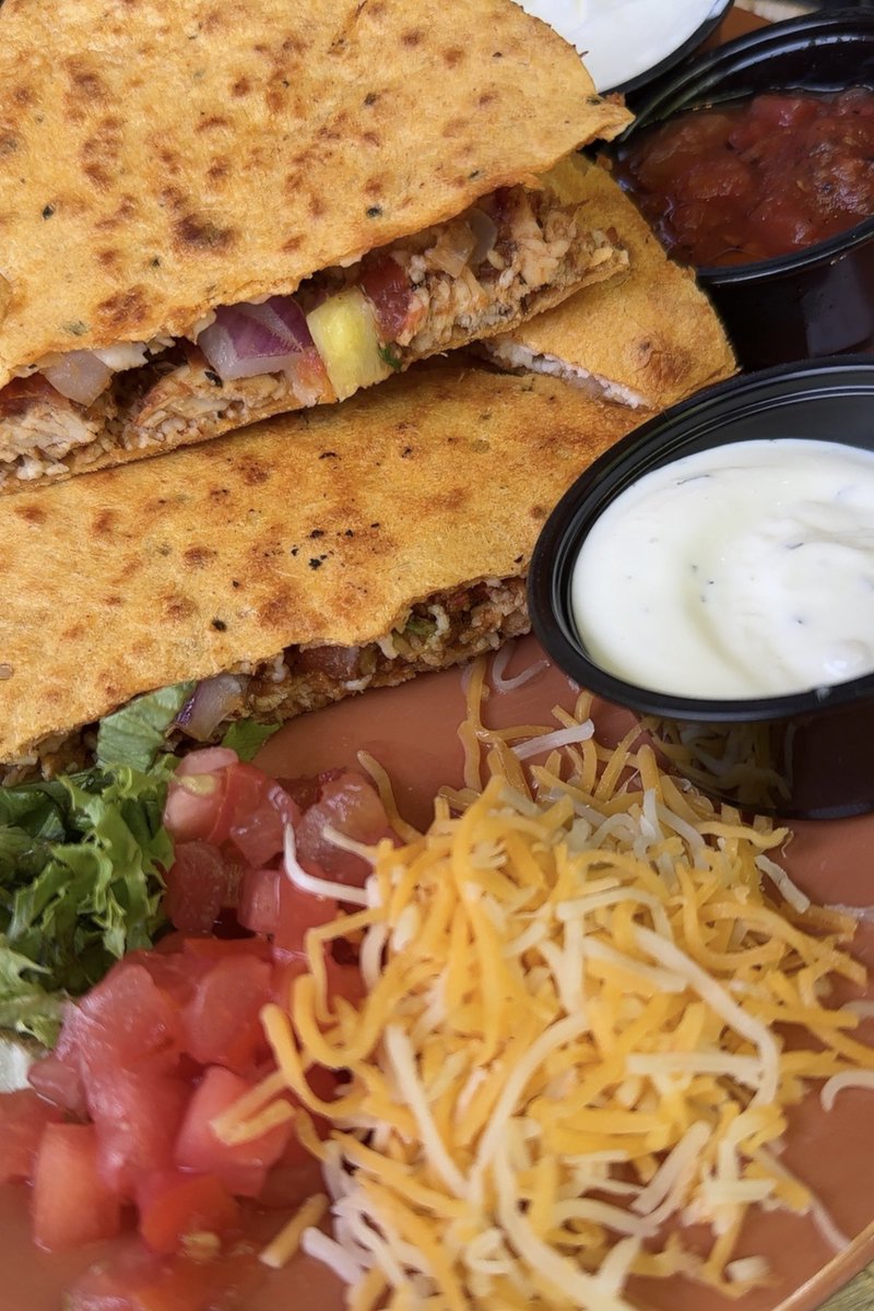 Thanks Cole for tipping on my Throne for my hair appt 🥰  - The After 👱‍♀️ … The Process … and TY for lunch - Pork Quesadillas… made my day ♥️