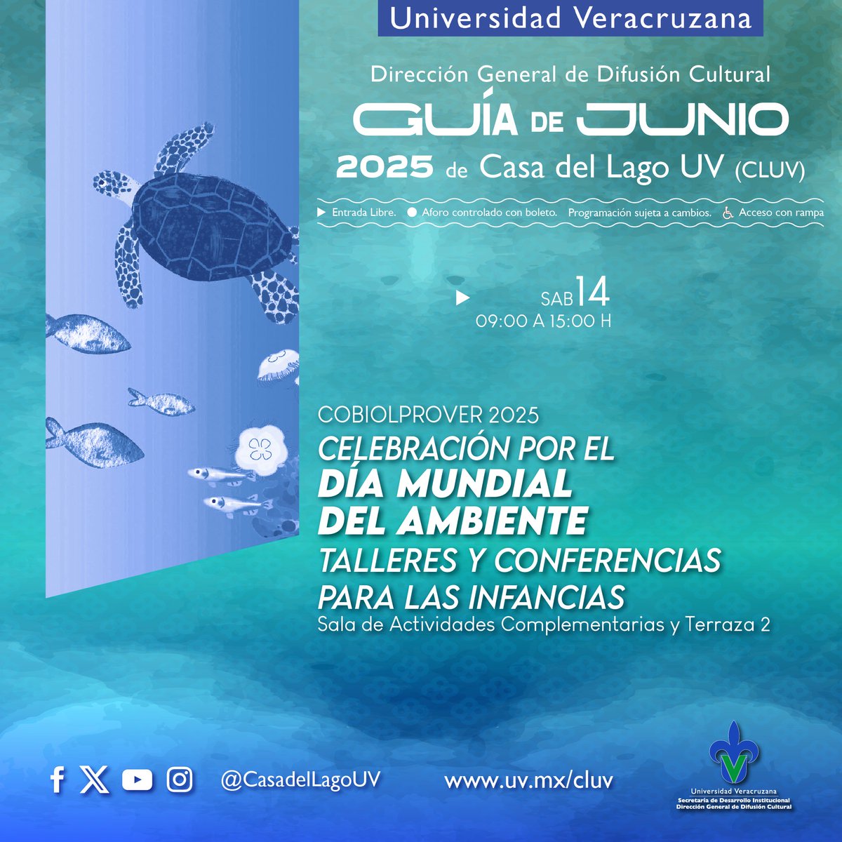 #CasaDelLagoUV 🏡
Programación de jueves 12 viernes 13 y sábado 14.
¡Les esperamos!